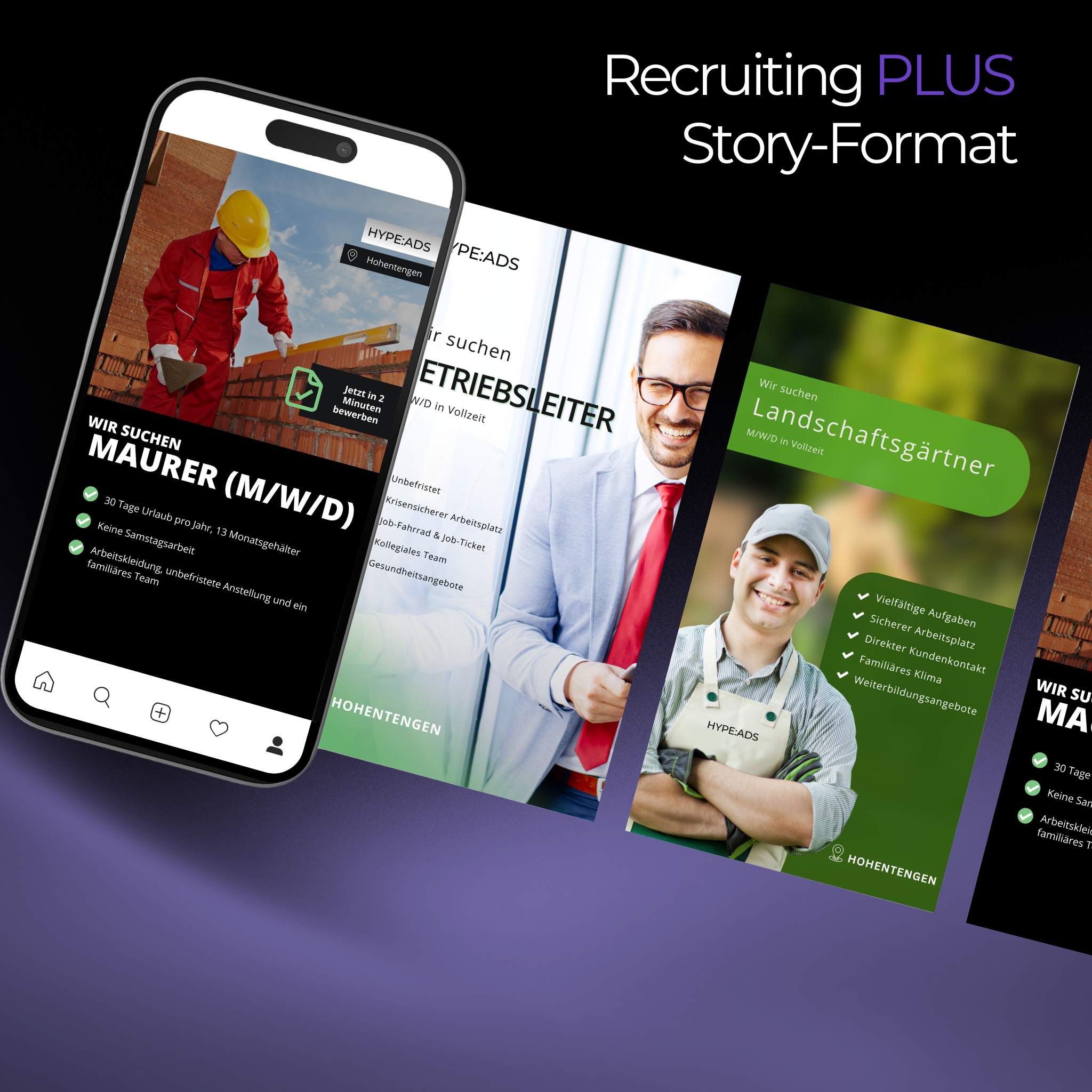 Recruiting HYPE:ADS PLUS für Meta (Facebook & Instagram)