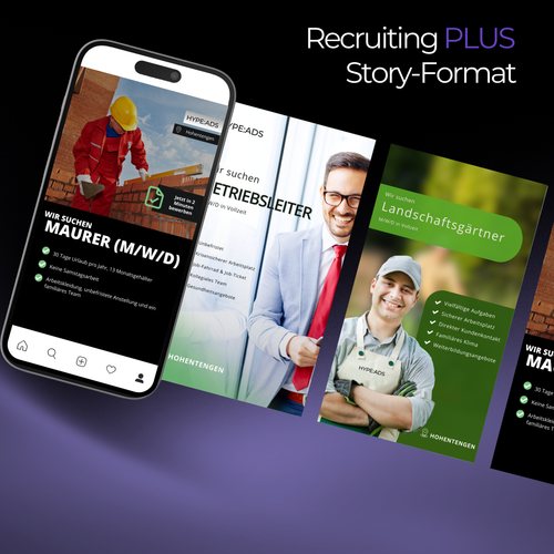 Recruiting HYPE:ADS PLUS für Meta (Facebook & Instagram)
