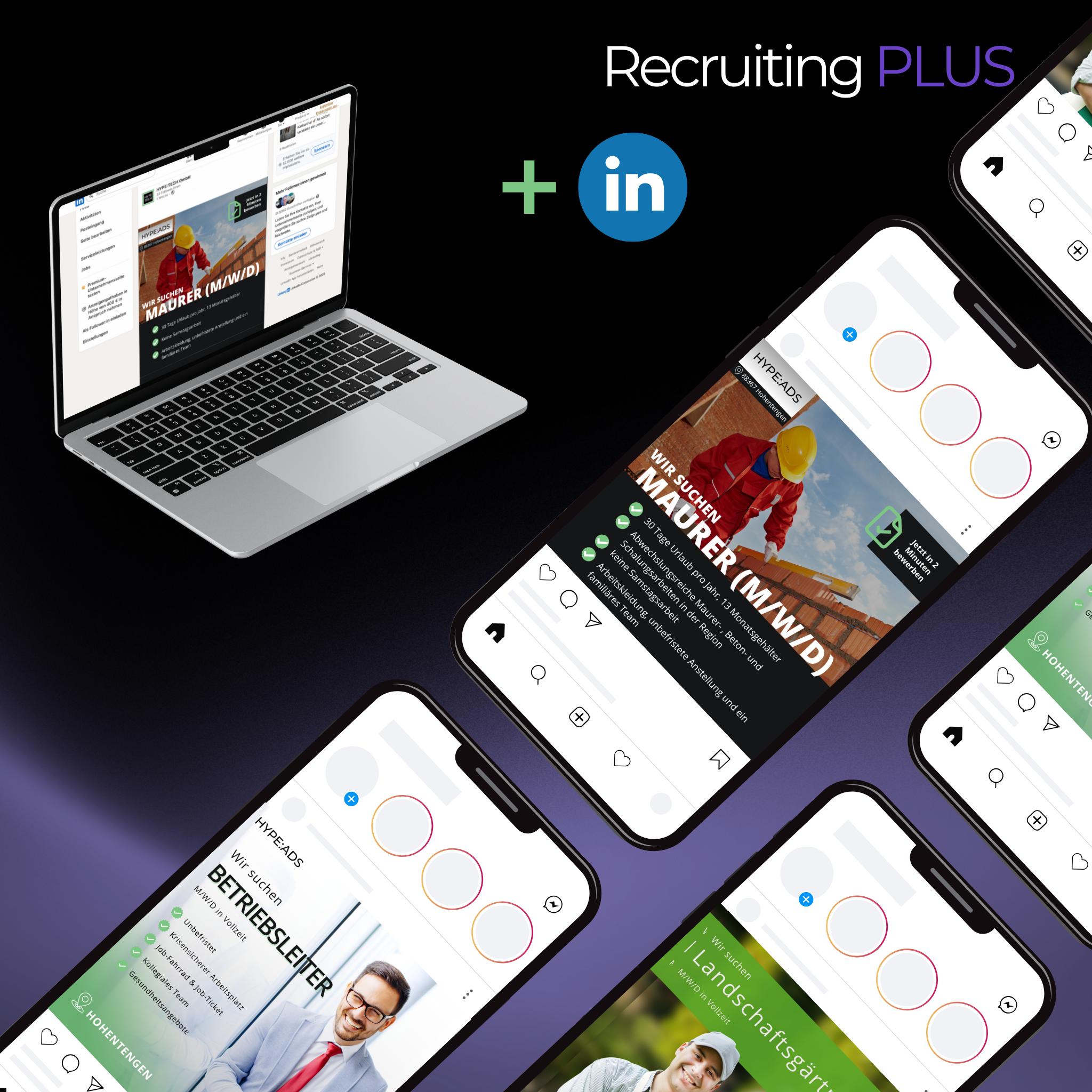 Recruiting HYPE:ADS PLUS für Meta (Facebook & Instagram)