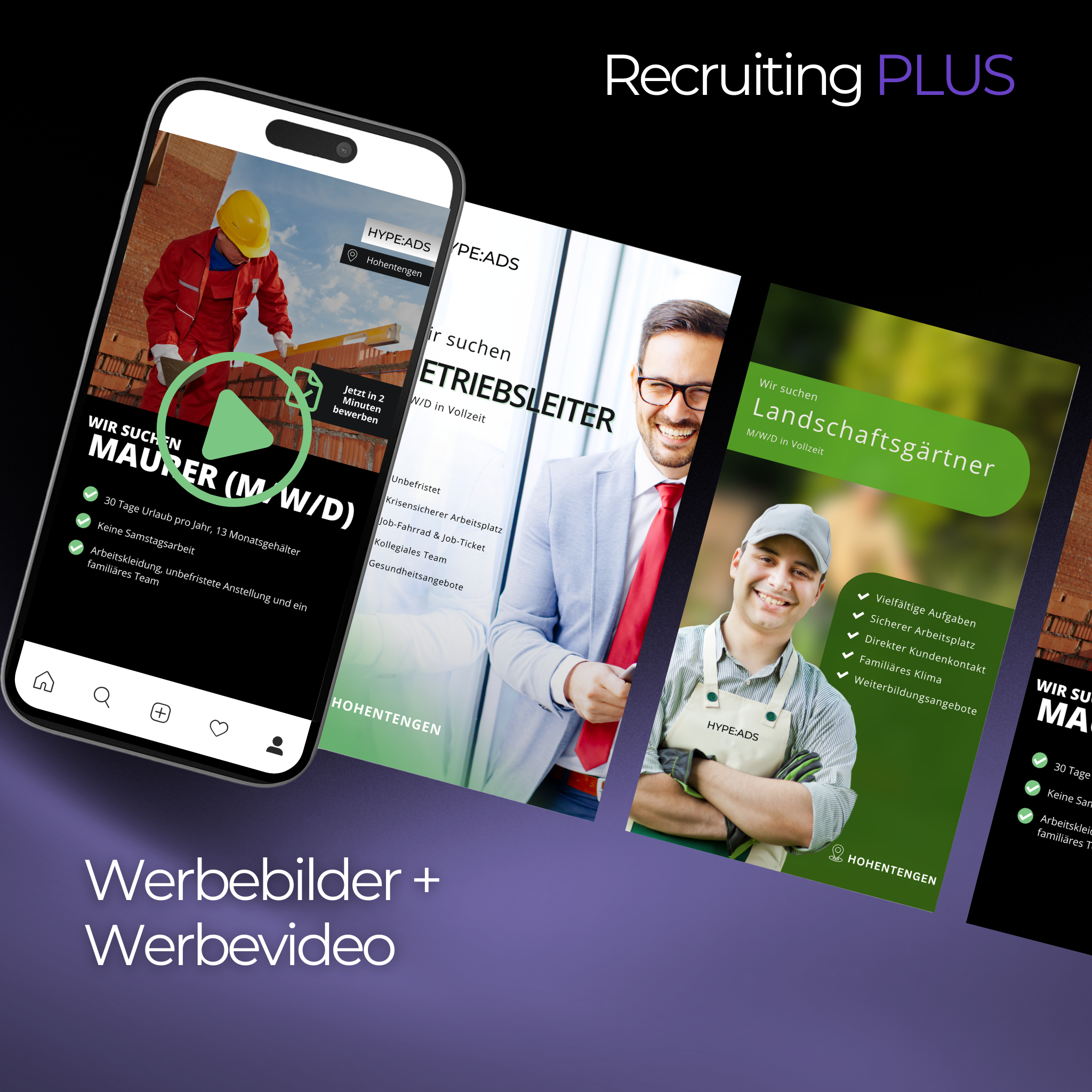 Recruiting HYPE:ADS PLUS für Meta (Facebook & Instagram)