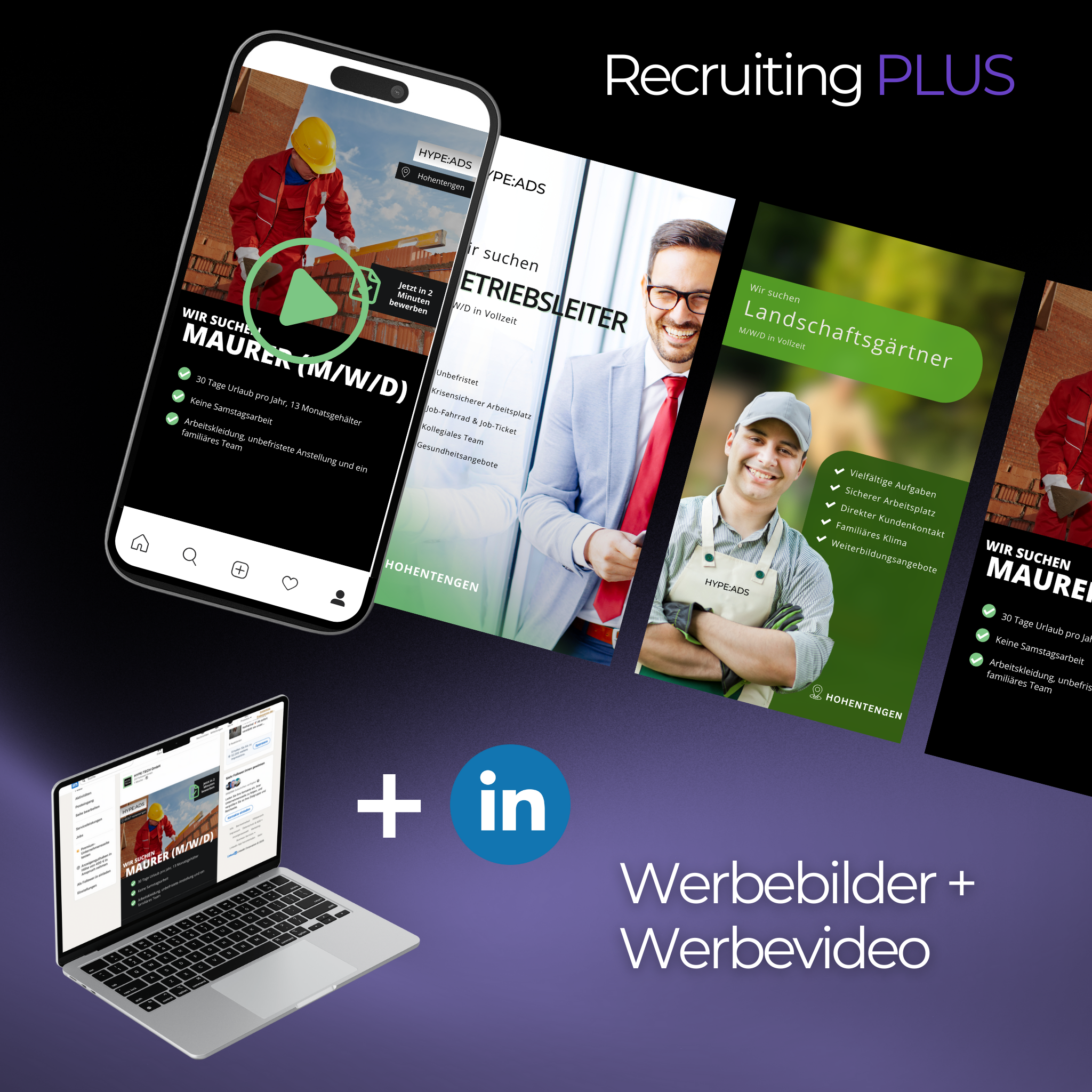 Recruiting HYPE:ADS PLUS für Meta (Facebook & Instagram)