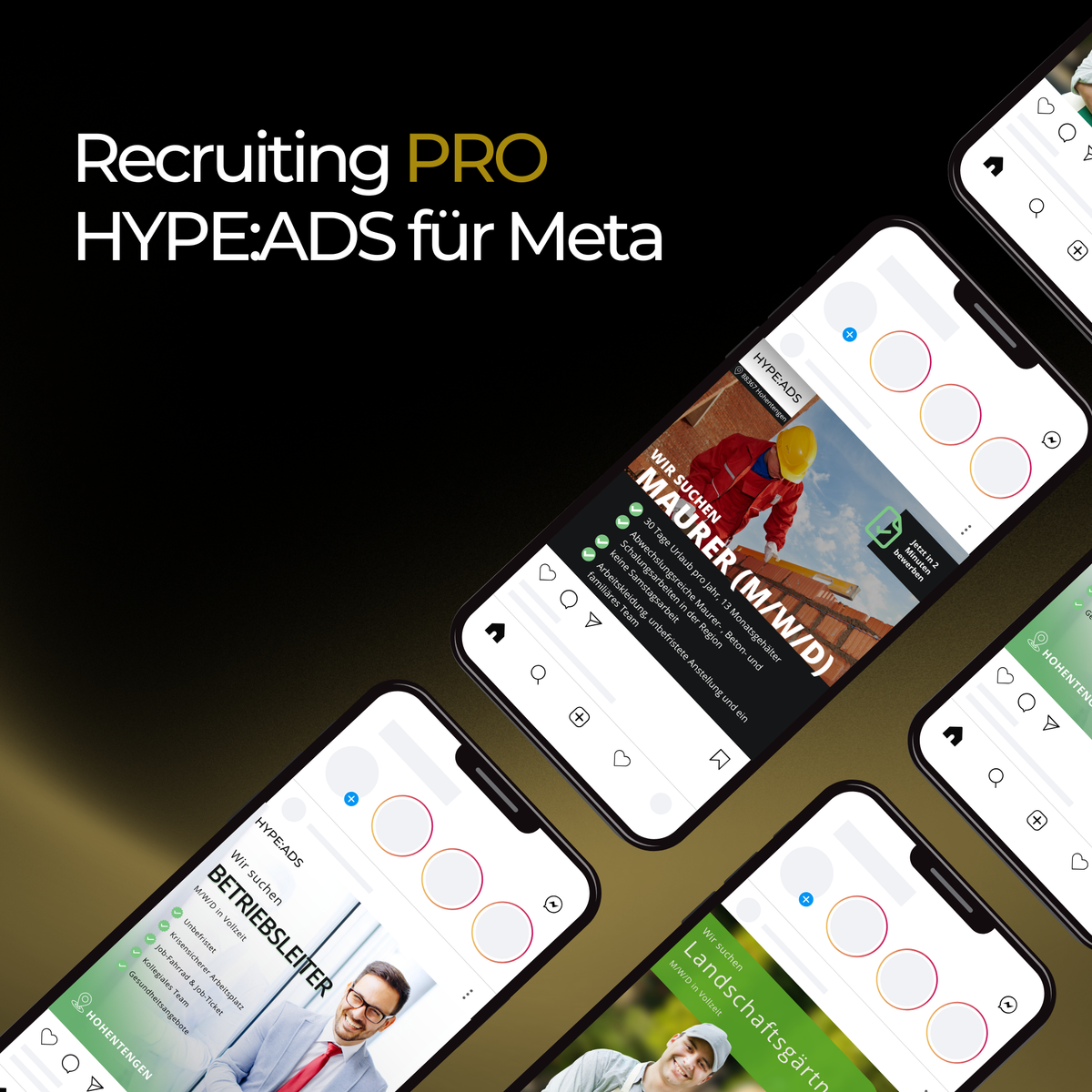 Recruiting HYPE:ADS PRO für Meta (Facebook & Instagram)