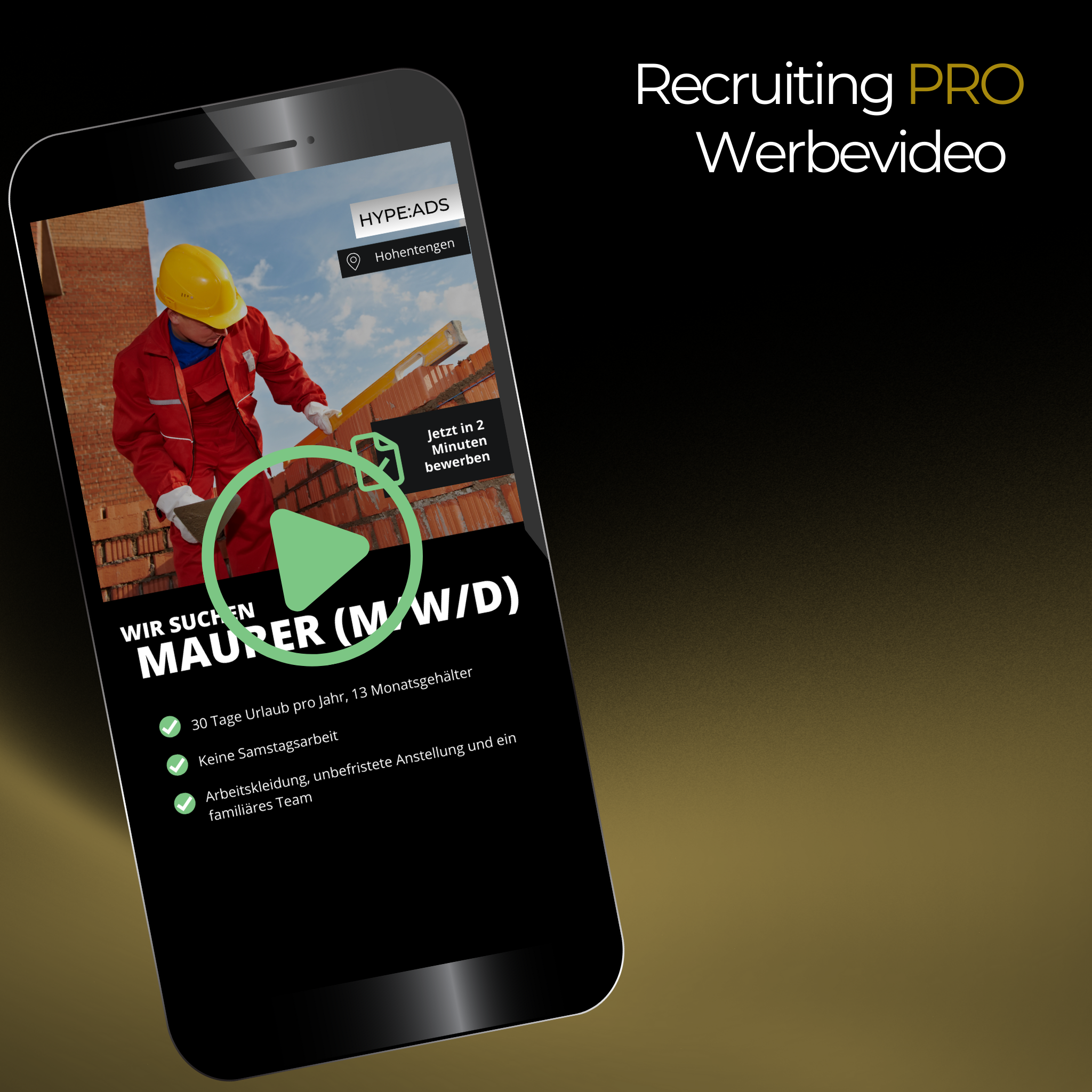 Recruiting HYPE:ADS PRO für Meta (Facebook & Instagram)