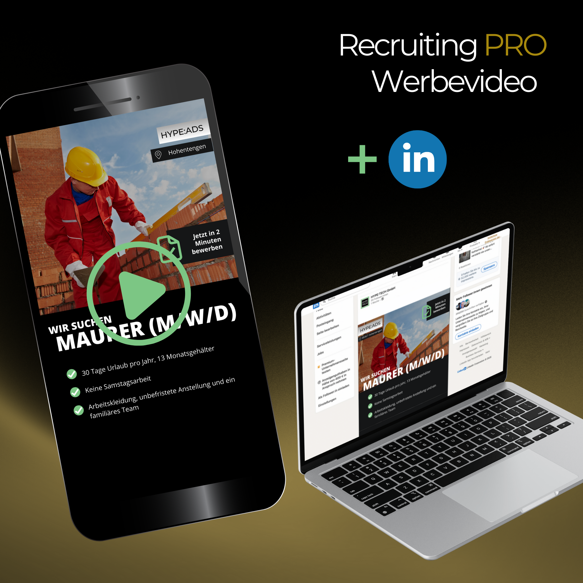 Recruiting HYPE:ADS PRO für Meta (Facebook & Instagram)