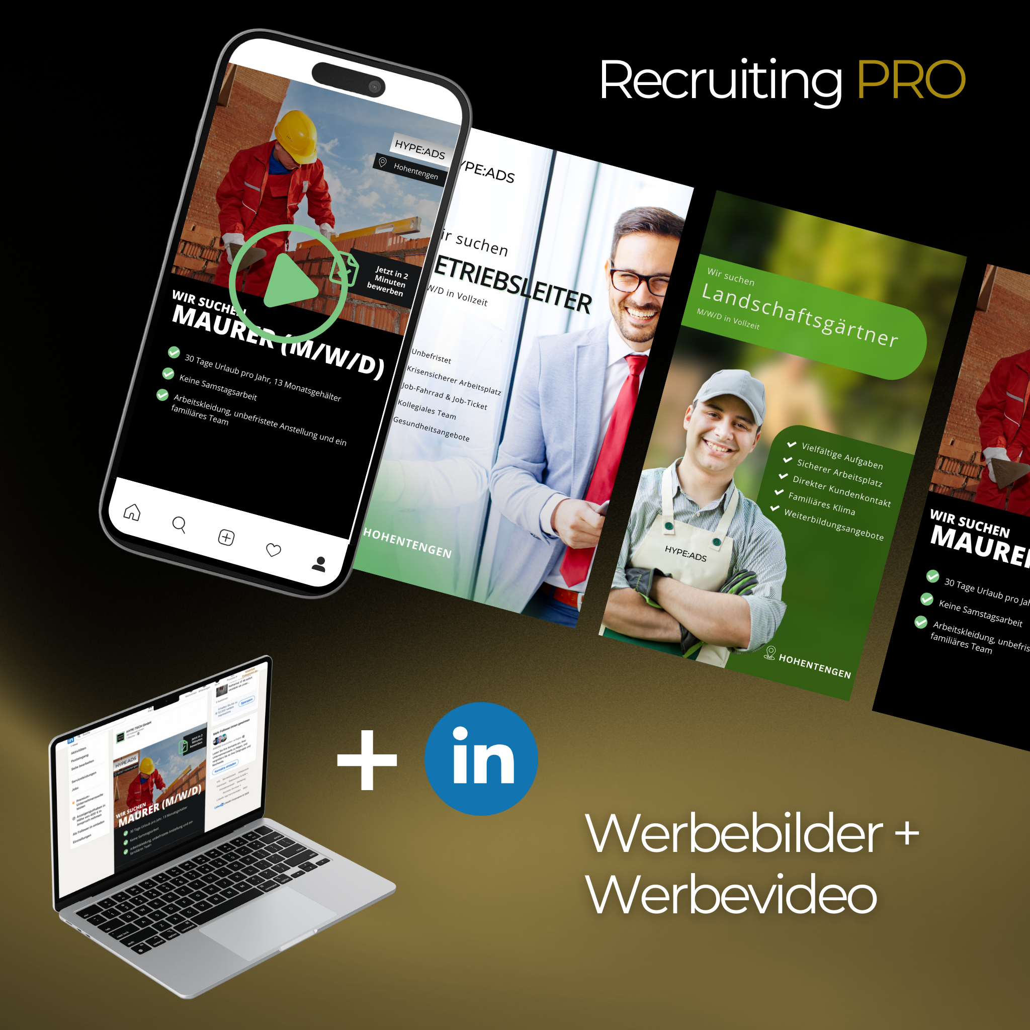 Recruiting HYPE:ADS PRO für Meta (Facebook & Instagram)