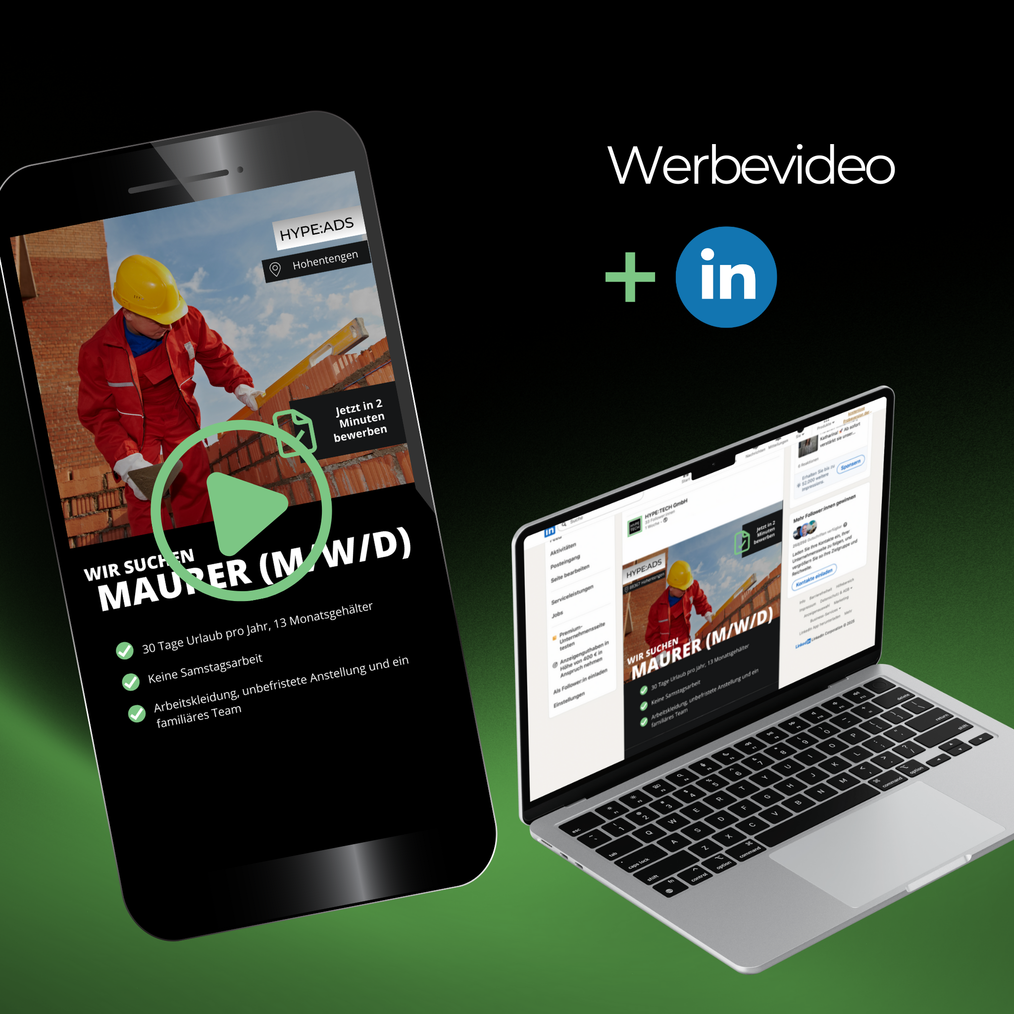 Recruiting HYPE:ADS für Meta (Facebook & Instagram)
